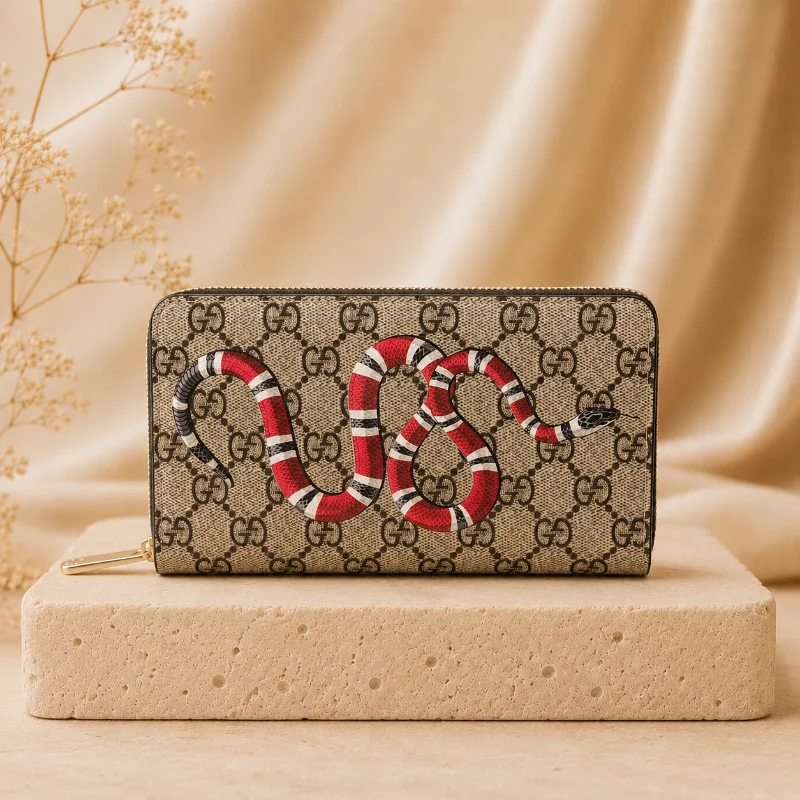 Guccı Zippy Yılan Baskı